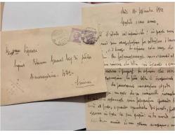 Rodos - Smyrne Balmumu Firma Mühürlü Postadan Geçmiş Zarf ve Mektup 1923
