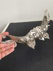 Alman GÜMÜŞÜ gondol şekerlik vintage