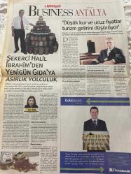 MİLLİYET BUSINESS GAZETESİ DOĞUM GÜNÜ HEDİYESİ- 24 EKİM 2007 -Menderes Türel-Ortay Pirim-Ali Rıza Akıncı-Kemal Özgen-Beste Önkol-Mahmut Ruhi Alpaset-Ahmet Barut  STK’lar sevinçli belediye kararlı-Gelişmenin boyutları-British Airways Antalya-Londra arası uçacak-Antalya’ya havadan 7 milyon turist-Yat inşasında rota Antalya’ya çevrildi-Yatların gözdesi Antalya’ya yeni marinalar gerekli-‘Rehavete değil heyecana ihtiyacımız var’-3T katkısı 16 milyar $-Antalya rakısı yola geliyor-En büyük et market Antalya’da-Şekerci Halil İbrahim’den Yenigün Gıda’ya asırlık yolculuk-‘Düşük kur ve ucuz fiyatlar turizm gelirini düşürüyor’