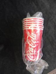 5 adet karton coca cola bardak sifir