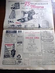 Cumhuriyet Gazetesi - 2 Mart 1955 - Balkan paktı Hariciye vekillerinin dünkü içtimaı - Yeşilırmak ve Kızılırmak ıslah edilecek - Ürdün'e hediye ettiğimiz uçaklar yola çıktı - Aydın'a bir askeri Amerikan uçağı düştü - churchill'in kremlin'e yaptığı sert ihtar - Londra büyükelçimiz Hüseyin Ragıp Baydur'un na'şı getiriliyor - yeşildirekte dünkü yangın faciası 1 ölü 12 yaralı var fotoğraf - Kıbrısa silah sokanlar - Mısır ile İsrail arasında başlayan çarpışmalar - Celal Bayar'ın pakistan'dan ayrılırken beyanatı fotoğraf - Ali Ulvi Karikatür - işçilerimize grev hakkı verilmesi etrafındaki tetkikler yazan Esad Tekeli - Üsküdar otobüsleri belediyeye devredildi - atom tankı yapıldı - mart ayı dert ayı yazan Burhan Felek - İstanbul Paris garnizon maçı - Galatasaray'ın 50. Yılı hazırlıkları - vahşi ihtiras filmi lüks sinemasında - avare filmi Çemberlitaş ve Şehzadebaşı yeni sinemalarında - İstanbul Belediyesi Şehir Tiyatroları dram kısmında altıncı kat  komedi kısmında yelpaze - Gripin