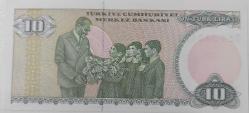 7.EMİSYON 1.TERTİP 10 TÜRK LİRASI KAĞIT PARA  B54542427 ÇİL NADİR