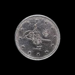 1293/33 (1908) 5 kuruş KM#737 ÇA/AU-55