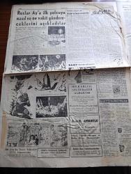 Cumhuriyet Gazetesi - 29 Eylül 1959 - Gülek'in çekilişi yazan Nadir Nadi Başmakale - Kasım Gülek'in istifası geniş tepkiler yarattı - Tokyo büyükelçimiz Süreyya Anderiman eşiyle birlikte elçilikte intihar etti fotoğraf - CHP genel başkanı İsmet İnönü yeni genel sekreter İsmail Rüştü Aksal'ı tebrik ederken fotoğraf - subayların istifaları için gerekli süre artırılıyor - Eisenhower ile Hrutçef neticeleri açıkladılar - 4. Avrupa romatizma kongresi dün açıldı - Rıhtım olayları ve İsmet İnönü - ilk ve ortaokullarla liseler dün açıldı - Ortadirek Yazan Yaşar Kemal Yazı Dizisi - Darwin'in yaptıkları yazan M. Kenan Kan - kızıllara amerikan yardımı - şu gazetecilik yazan Burhan Felek - Cezayirli milliyetçiler De Gaulle'e cevap verdi - lanet tiyatrosunda dün gece doksanbir numaralı kadın oyunu ile ilk temsil verildi - Ruslar aya ilk yolcuyu nasıl ve ne vakit göndereceklerini açıkladılar - İstanbul Ankara Radyosu Programı - serbest güreş milli takımı Tahran'a gitti -  Mustafa Dağıstanlı fotoğraf