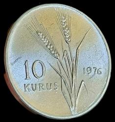 1976 10 Kuruş Aliminyum