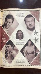 YELPAZE RESİMLİ SALON Mecmuası DERGİSİ - SAYI : 193 - 22 ŞUBAT 1956 -GÜNGÖR DOKSAT – GÜLSEVİN ORAL – SADIK KALENDER - GÖNÜL KIZILTUĞ – SEZAİ DOĞAN – SUNA YENİDÜNYA – MELILIA ERCAN – SEMA ÇOŞKUN – YILMAZ ERKÖSE – SAFA ÖNAL – ALAEDDIN KIRAL – MUKADDER KIRAL – TURHAN BEY – GLORIA GRAHAM – ELEANOR PARKER – PAUL HENDRELD – BETTE DAVIS – VICTOR MATURE – AVA GARDNER  LOUIS PHILIPPE KREMLERİ – POSTACI’YA MEKTUPLAR – OKUYUCU TAVSİYELERİ – ÇARŞAMBA GÜNLERİ YAYINLANAN YELPAZE MECMUASI – MODA KREASYONLARI – HOLLYWOOD HABERLERİ – EVLİLİKTE TEHLİKELİ DÖNEMLER – BOŞANMA İSTATİSTİKLERİ – EVLİLİKTE CİNSİ UYUM VE SOSYAL FARKLILIKLAR - UZUN MEHMET – NEW YORK – ZONGULDAK – KARABÜK – SAFRANBOLU – KIRIKKALE – RAMAN – ANKARA – PARİS – LONDRA – SIDNEY – KANADA – MARSİLYA – HOLYWOOD – ALKAPON – DILLINGER – ZİHNİ – CİNGÖZ – FANTOMA – LÜPEN – NAT PINKERTON – MAYK HAMMER – ŞERLOK HOLMES  KÜÇÜK ŞEHİR BÜYÜK ŞEHİR – KÖYDEN ŞEHRE GÖÇ – SANAYİLEŞMENİN ETKİSİ – ŞEHİR VE KASABA KARŞILAŞMASI – MEDENİYETİN IŞI  - 34 SAYFA