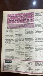 YELPAZE RESİMLİ SALON Mecmuası DERGİSİ - SAYI : 362 - 20 MAYIS 1959 -CEVAD FEHMI BAŞKUT - MAHMUT MORALI - GÜLISTAN GÜZEY - ŞÜKRİYE ATAV - BEHZAT BUTAK - YAŞAR ÖZSOY - GALİP ARCAN - MÜNİR ÖZKUL - NECLÂ SERTEL - KEMAL TÖZEM - MELİH - SAYRA ORKAN - SAFÂ ÖNAL - ADNAN BAKKALCI - NURAN SÖRÜER - SEVİL ORCAN - HÜSEYİN KABAN - İSMET ÖZEN - NIL GÜVEN - ORBAN GÜRELVARDAR - GÜNGÖR ŞİVET - MUSTAFA COGAR - NURAL GÖRET - YALDA TURLAR - ŞÖHRET ORAN - İLHAN AKKULAY - İFAKAT ERGÜN - GÜLER ÜLKER - İNCİ ORGİTER - İRFAN ÜLKEN - GAIL IRAK - MEHMET KOCAMAN  TOKALON KREMİ - TABLODAKİ ADAM - ŞEHİR TİYATROSU - YENİ TİYATRO - BAŞKA ÇARE YOKTU - PARKER QUINK MÜREKKEBİ - HÜRRİYET BAYRAMI - HOLLYWOOD’DA ÇOCUKLU SANATÇILAR - PEKOS BILL - POSTACI SÜTUNU  TABLODAKİ ADAM HİKÂYESİ YAZAN: MELİH TİYATRO ELEŞTİRİSİ: SAFÂ ÖNAL - SAFA ZAFER ÖNAL SÜLEK  GÜNEŞ ÇOCUKLARI - 19 MAYISIN GÜNEŞİ - KIRKINCI YIL KUTLU OLSUN - MİLLİ MÜCADELE - ATATÜRK’E MİNNET - SAMSUN’A AYAK BASIŞ - EBEDİ SEVİNÇ - GENÇLİK VE SPOR BAYRAMI    - 26 SAYFA