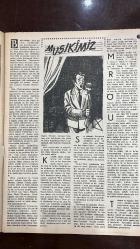 YELPAZE RESİMLİ SALON Mecmuası DERGİSİ - SAYI : 196 - 14 MART 1956 -ANITA COLBY - REFİK BAYRAKÇI - TAHŞİN SARAÇ - ELIANE COHEN  TOKALON KREMİ - BIOCEL’Lİ GECE KREMİ - YAĞSIZ GÜNDÜZ KREMİ - GÜZELLİK VE CİLT BAKIMI - YÜZ MASAJI TEKNİKLERİ - CİLT TEMİZLİĞİ - GENİŞLEMİŞ MESAMATLAR - YÜZ GÜZELLİĞİ XIII - ASABİ ÇOCUK HİKÂYESİ - DOĞUM VE ÖLÜM - RÜYA VE GERÇEK - ÖÇ VE ANNELİK - HAPİSTEN ÇIKIŞ - BAHARDA KARŞILAŞMA  ASABİ ÇOCUK HİKÂYESİ YAZAN: REFİK BAYRAKÇI - SAFA ÖNAL - GUY DE MAUPASSANT - HALUK BİTEK  MERAL - GENÇ KIZ - GENÇ ÇOCUK - MADAM ALBERT - ALBERT  BALODA DUYGUSAL YAKINLAŞMA - AŞK VE KISKANÇLIK - MEKTUP VE VEDA - MERAL’İN GÖLGESİ - TABİATÜSTÜ HİKÂYE - HAYALETİN TEMASI - DRUID HARABELERİ - KORKU VE SESSİZLİK - HERNANDO’S HIDEAWAY ŞARKISI  BALODA DUYGUSAL YAKINLAŞMA HİKÂYESİ YAZAN: SAFA ÖNAL - SÜMER NEYİ - TÜRK MUSİKİSİNDE MAKAMLAR - PENÇGÂH - SES SİSTEMİ - KOMALIK ARALIKLAR - USUL VE RİTM - TAKSİM VE GAZEL - CEMİYET HAYATI - BAYAN GİYİM KURALLARI - KAHVE FALI - GÜZELLİK NOTL  - 34 SAYFA