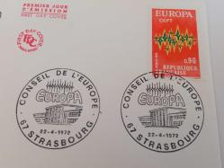 FDC; EUROPA CEPT - AVRUPA STRASBURG KOMİSYONU KONSEYİ - 1972