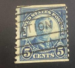 Amerika Birleşik Devletleri Pulu - Unıted States Stamp - Postadan Geçmiş Pul Filateli - DAMGALI - Theodore Roosevelt Temalı Pul , 5 PARA - YABANCI PULLAR-NOSTALJİK DOĞUM GÜNÜ HEDİYESİ