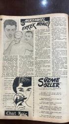 YELPAZE RESİMLİ SALON MECMUASI DERGİSİ - SAYI : 169 - 7 EYLÜL 1955 -PRENSES MARIA BRANKOVİÇ - SULTAN II. MURAD - HATİCE HATUN - ŞEHZADE AHMET - FATİH SULTAN MEHMED - KOSTANTİN - MARA SULTAN - PRENSES TEODORA - SULTAN ORHAN - NILÜFER HATUN - MARIA BRANKOVİÇ’İN OSMANLI SARAYI - BİZANS VE SIRP HANEDANLARI - MARA SULTAN’IN MANASTIR HAYATI - TEODORA VE ORHAN’IN EVLİLİĞİ - HAREMİN BAŞLANGICI - DUYGUSAL ÇÖZÜLME HİKÂYESİ - MIKE VE FRANCES’İN İÇKİLİ DİYALOĞU - AŞK, KISKANÇLIK VE ÖZGÜRLÜK - CUTEV TIRNAK CİLASI - ROJA ŞAMPUAN - YELPAZE POSTACI MEKTUPLARI  PRENSES MARIA BRANKOVİÇ HİKÂYESİ YAZAN: İhsan Boran - SULTAN ORHAN - NILÜFER HATUN - TEODORA - İHSAN BORAN  MÜKEMMEL ERKEK TESTİ - AŞAĞILIK DUYGUSU TESTİ - CEMİYET HAYATI KURALLARI - GÜZELLİK VE MAKYAJ TÜYOLARI - DOMATES VE PİRİNÇ KÖFTESİ TARİFLERİ - TANGEÉ RUJU - CHAT NOIR PUDRASI - ROJA ŞAMPUANI - EVLİLİKTE SADAKAT - SOSYAL İLETİŞİM - OSMANLI SARAYINDA YABANCI GELİNLER - PRENSES TEODORA’NIN EVLİLİĞİ  MÜKEMMEL ERKEK TESTİ HİKAYESİ   - 34 SAYFA