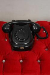Vintage Siyah Döner Numaralı Telefon – Antika Koleksiyonluk