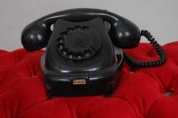 Vintage Siyah Döner Numaralı Telefon – Antika Koleksiyonluk
