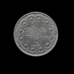 1327/4 (1912) 5 kuruş KM#750 ÇA/AU-58 R Nadir/Rare