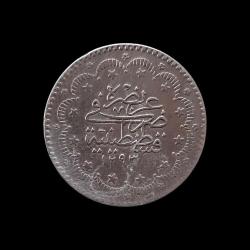 1293/13 (1888) 5 kuruş KM#737 ÇİL/MS-63