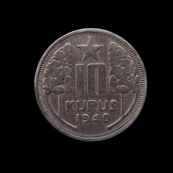 1940 10 kuruş KM#863
