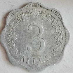 MALTA 1972  3 MILS