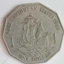 DOĞU KARAYİPLER 1989  1 DOLAR