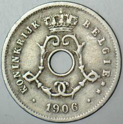 BELÇİKA 5 CENTİMES 1906.
