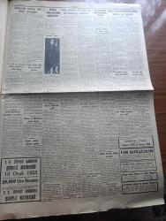 Cumhuriyet Gazetesi - 9 Ocak 1955 - selametin tek şartı yazan Nadir Nadi Başmakale - İsrail Amerikan ve İngiliz elçileri dedikoduyu yalanladılar - Adnan Menderes'in Bağdat'ta Ortadoğu Paktı için yaptığı konuşmalar endişe yaratmamış - Fatin Rüştü Zorlu bağdat'a niçin gitti - Suriye'de Adnan Menderes'i davet ediyor - maliye vekili Hasan Polatkan Almanya'ya gidiyor - Galatasaraylı Bülent Eken futbola veda etti fotoğraf - Adalet tartışılabilir mi yazan Hasan Ali Yücel -  On İkiye Bir Var yazan fahriye Celal - Galatasaray dün Sarajevo ile 3-3 berabere kaldı - Sarajevo bugün Beşiktaş'la oynuyor - oyuncu Kız filmi Taksim sinemasında - Titanik Faciası filmi atlas sinemasında  - yaz bekarı oyunu küçük sahnede - Zoraki Diplomat yazan Yakup Kadri Karaosmanoğlu Yazı Dizisi - Sahte Kahraman Lawrence derleyen Samih Sami Yazı Dizisi - Günün resimleri - Tarihe Geçmiş Büyük Aşklar Kral 14. Lui ve Luiz dö Lavalyer - şehir tiyatrosunda İ. Galip Arcan'ın istifası meselesi - Sümerbank 1955 ikramiye planı