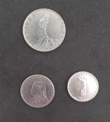 3 ADET 1970'LER 2,5 LİRA - 50 KURUŞ - 25 KURUŞ MADENİ PARA LOTU KONDİSYON YÜKSEK KOLEKSİYONLUK NADİR