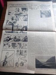 Cumhuriyet Gazetesi - 8 Ocak 1955 - Türk Irak görüşmeleri Dün Bağdat'ta başladı - dost Irak'ın Ordu Bayramı münasebetiyle Ankara elçiliğinde yapılan kabul resminde Genelkurmay başkanımız Iraklı subaylarla fotoğraf - Kapalıçarşı için yapılan kanun tasarısı - Cemil Sait Barlas'ın CHP'den ihracı istendi - dünya güzeli Antigone Sonstanda İstanbul'a geliyor fotoğraf - Adnan Menderes'in bağdat'ı ziyareti Iraklı kızılları korkuttu - İ. Galip Arcan şehir tiyatrosundan istifa mı etti - astımlılara iyi gelen Damlataş mağarasının mahiyeti - Adana'da troleybüs işletilecek - belediye daireleri tek binada toplanacak - İstanbul belediye reisi yazan Burhan Felek - Van'da balık unu fabrikası - Sovyet tarihçisi Tarle Öldü - Sarajevo Bugün Galatasaray ile karşılaşıyor - Galatasaraylı Bülent Eken bugün futbolu bırakıyor - Fenerbahçe kadrosunu dinlendiriyor - İstanbul Ankara Radyosu Programı - Zoraki Diplomat yazan Yakup Kadri Karaosmanoğlu Yazı Dizisi - Sahte Kahraman Lawrence derleyen Samih Sami