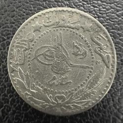 5. MEHMED REŞAD · 20 PARA · (1327/3) · KOSTANTİNİYE · NİKEL. Göbekten Hafif Bombeli.