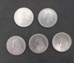 1970'LER 5 ADET 50 KURUŞ MADENİ PARA LOTU.  KONDİSYON YÜKSEK KOLEKSİYONLUK