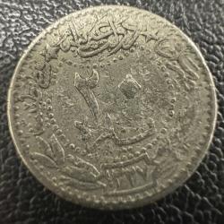 5. MEHMED REŞAD · 20 PARA · (1327/4) · KOSTANTİNİYE · NİKEL. Göbekten Hafif Bombeli.