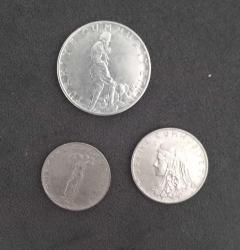 3 ADET 1970'LER 2,5 LİRA - 50 KURUŞ - 25 KURUŞ MADENİ PARA LOTU KONDİSYON YÜKSEK KOLEKSİYONLUK NADİR