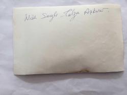 TOLGA AŞKINER ve NİSA SEREZLİ'NİN ORİJİNAL FOTOĞRAFI - 18 x 11 cm EBADINDA - NİSA SEREZLİ ve TOLGA AŞKINER AYNI KAREDELER