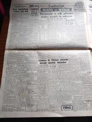 Cumhuriyet Gazetesi - 15 Kasım 1950 - Kore'deki birliğimizle çeteler arasında büyük bir çarpışma - birliğimizin cepheye hareketinden önce yapılan tatbikattan bir intiba fotoğraf - Başbakan Adnan Menderes muhalefetin zayıf olduğunu ileri sürüyor - Amerika'da 40.000 kişi askere çağrıldı - Muzaffer Kayalıbay ölüm hadisesi ile alakalı Ömer İnönü davası - yeni yol vergisi Kanunu - Dün Beykoz'da büyük bir eroin imalathanesi bulundu - karanlık oda yazan Peride Celal - maarifteki istikrarsızlık yazan Burhan Felek - İstanbul basketbol teşvik turnuvası - İsveç takımı AİK Ankara'ya da gelecek - Tüccar Horn filmi İpek sinemasında - Kraliçe Kristin Filmi şark ve İnci sinemasında - küçük hikaye niyet yazan Haluk Eser - Çin'in Kore harbine müdahalesi ne gibi neticeler doğurabilir - İstanbul belediyesi şehir tiyatroları dram kısmında ihtiras tramvayı komedi kısmında tersine Dünya - Kore'den Türkiyedekilere mektup - Türkiyeden Koredekilere mektup - 1950-1951 Yunus Nadi mükafatı Milli mücadele hatırası