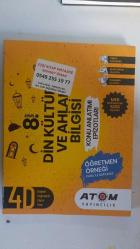 Atom Yayıncılık 8. Sınıf 4D din kültürü ve ahlak bilgisi soru bankası  (ÇÖZÜLMEMİŞ KULLANIMAMIŞ KİTAPTIR)