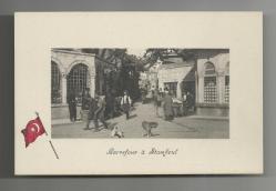 EDİTÖR E.F.ROCHAT / CARREFOUR - YOL AYRIMI KONULU BAYRAKLI OSMANLI DÖNEMİ KARTPOSTAL...