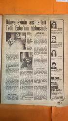 HAYAT HAFTALIK HABER MECMUA, DERGİSİ-   SAYI: 23 SIRA NO: 869 TARİH: 31 MAYIS 1973 YILDIZ KENTER - ŞÜKRAN GÜNGÖR - JOHN KENNEDY - AHMET SARPER - MÜŞFİK KENTER - VERDA ERMAN - HANS VON DREYHAUSEN - JEAN SHRIMPTON - HAZEL - JUDY - CERINA - YASEMİN ESER - MUSTAFA KEMAL PAŞA - DAMAT FERİT PAŞA - SULTAN VAHDETTİN - ALİ FUAT PAŞA - SALAHATTİN BEY - KAZIM KARABEKİR PAŞA - CEMAL PAŞA - CEVAT PAŞA - FEVZİ PAŞA - ALİ KEMAL HAYATTAN YAPRAKLAR AMERİKA’DA - KENNEDY KÜLTÜR MERKEZİ’NDE - CUMHURİYETİN 50. YILDÖNÜMÜ ÖZEL İLÂVESİ: ERZURUM KONGRESİ - DOĞAN SİGORTA İLÂVESİ - TÜRBAN MODASI - YAZA HAZIRLIK - RÜYA GİBİ KIYAFET - GÖZLER KAMAŞTI - MUSTAFA KEMAL’İN SAMSUN’DAN ERZURUM’A GEÇİŞİ - MİLLİ MÜCADELE’YE HAZIRLIK - MUSTAFA KEMAL’İ KORUYANLAR - VERDA ERMAN’IN AMERİKA KONSERİ -  EKSİKSİZ TAM TAKIM 48 SAYFA