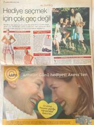 SABAH ANNELER GÜNÜ GAZETESİ DOĞUM GÜNÜ HEDİYESİ- 6 MAYIS 2005 -Neriman Özlüce-Burcu Esmersoy-Pınar Altuğ-Seçil Tuncer-Sibel Tüzün-Güliz Ayla-Ebru Cündioğlu-Ferhan Talayhan-Helena Christensen-Cindy Crawford-Claudia Schiffer-Kate Moss-Carla Bruni-Stephanie Seymour-Christy Turlington-Linda Evangelista-Naomi Campbell-Nadja Auermann-Hana Soukupova-Daria Werbowy-Adriana Lima-Natasa Vojnovic-Gisele Bündchen  Tüm dünyaları çocukları-Herkes sevgisini farklı-Anneler Günü için ne alıcaz-Bebekleriyle birlikte daha da güzelleştiler-Hediye seçmek için çok geç değil-Genç annelere trendy ürünler-Kısa bir araştırma alışverişi kolaylaştırır-Şıklığına sizin de katkınız olsun-Topuklu düz ya da sandalet seçim sizin-Takıların gizlenen ona özel güzellik