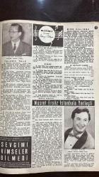 YELPAZE RESİMLİ SALON MECMUASI DERGİSİ - SAYI : 32 - 21 EYLÜL 1960 -SALIH DIZER - AKILE ARTUN - MELÂHAT PARS - ESMA ENGIN - RIZA RIT - MUALLA GÖKÇAY - ORHAN ŞENER - REFIK AHMET SEVENGIL - NURETTIN ÇAMLIDAĞ - MES'UT CEMIL TEL - SAYRA PIKAN - SADI HOSSES - GÜLIZAR ERSEL - CÜNEYD ORHON - HAYAT ORHON - TÜRKÂN DIZER - TÜLÜN KORMAN - AHMET ÇAĞAN - ARIF SAMI TOKER - NUSRET ERSÖZ - FAHRI KOPUZ - SADETTIN KAYNAK - HACI ARIF BEY - HACI FAIK BEY - YORGO BACANOZ - ALEKO BACONOZ - SUSAN HAYWARD - LUCILLE BALL - RITA HAYWORTH - GREER GARSON - ELAINE STEWART - RHONDA FLEMING - MAUREEN O'HARA - DONNA REED - ALEX SMITH - TELDEN TELE - SEVGIMI KIMSELER BILMEDI - MUSIKIMIZ - BILIYOR MUSUNUZ - BIZE KALIRSA - BU HAFTANIN ŞARKISI - GEÇMIŞ ZAMAN OLUR KI - SAN'ATKAR ADRESLERI - BIR SAC - E KIRMIZI ILAR VAR - SEVGIMI KIMSELER BILMEDI HİKAYESİ, YAZAN : SAYRA PIKAN NUSRET ERSÖZ HİKAYESİ, YAZAN : NUSRET ERSÖZ   - 28 SAYFA