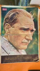 HAYAT HAFTALIK HABER MECMUA, ORTA SAYFA POSTER: ATATÜRK  - SIRA NO: 603 SAYI: 46 TARİH: 6 KASIM 1969 HOIMA MCDONALD - JULIA BABELUK - ŞEVKET RADO - HİKMET FERİDUN ES - ÇETİN EMEC ŞEKER HASTALARI ARASINDA HEYECAN - HAYAT VE GÜNEY SANAYİİ KUMAŞ KAMPANYASI - KADIN KUMAŞLARINDA YEŞİL KUPON DÖNEMİ - DÜŞÜNCELER SÖZLÜĞÜ - TÜRK KADİR BİLMEZLİĞİ: JULIA BABELUK’UN VİYANA KONFERANSI - HELE ŞÜKÜR: DANİMARKA’DA SEKS FUARI KAPANDI - PRENS CHARLES - KRALİÇE ELIZABETH - PRENS PHILIP - CAROLINE PERCY - SYBILLA EDMONSTONE - CAROLYN GERARD LEIGH - ARABELLA CHURCHILL - CHARLOTTE PONSONBY - CECIL KERR - MARY GAYE CURZON - SIBELLA DORMAN - VICTORIA ORMSBY GORE - JULIEN TREMAYNE - ROHAN MCCULLOUGH - JULIA BABELUK - IV. AĞA HAN - SARAH CRICHTON-STUART - ANNE-MARIE MERSEN - JANE O’REILLY - PATRICIA RAWLINGS - SYLVIA CASABLANCAS - TRACY PELLICIER - DOLORES GUINNE - ANUSKA PRENS CHARLES’IN MÜSTAKBEL EŞİ - KRALİYET AİLESİ VE EVLİLİK ARAYIŞI - GENÇ ADAYLAR VE SARAY HAYALLERİ - AĞA HA -  EKSİKSİZ TAM TAKIM 48 SAYFA