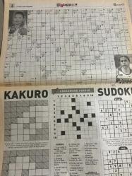 SABAH SÜPER BULMACA GAZETESİ DOĞUM GÜNÜ HEDİYESİ- 19 KASIM 2009 -Super bulmaca-ateş böceği Ercan hazırladığı-Murat Kekilli-Zuhal Olcay-Özgün-Dinçöz Petek-Emine Ün-sözcük bulmaca-sarmal bulmaca-sözcük avu-kare bulmaca-Kelime türe-Demet Akalın-Sudoku