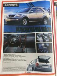 KIA GAZETESİ DOĞUM GÜNÜ HEDİYESİ -Anadolu grup-sorento-carnıval-shuma-carens-magentis-pregıo-KIA KİTAPÇIĞI-sayfa sayısı sekiz