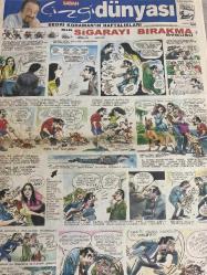SABAH ÇİZGİ DÜNYASI GAZETESİ DOĞUM GÜNÜ HEDİYESİ -10 NİSAN 2005 - Mesut Yılmaz-Bedri Koraman-karikatürler-bilmeceler-bulmacalar-limon ile zeytin karikatürü-dünyadan fıkra ve karikatür-Cominek karikatür-Fatih solmaz-