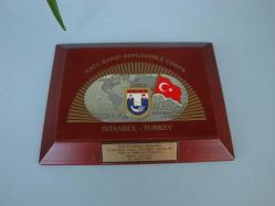 3. üncü KOLORDU KOMUTANLIĞI AHŞAP PLAKET - ( NATO RAPID DEPLOYABLE  CORPS ) - ASKERİ PLAKET