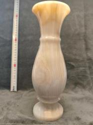 Vintage El Yapımı Oniks Mermer Vazo (Dönem Parçası, Defolu)