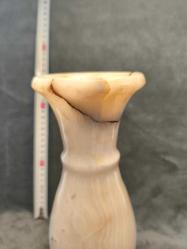 Vintage El Yapımı Oniks Mermer Vazo (Dönem Parçası, Defolu)