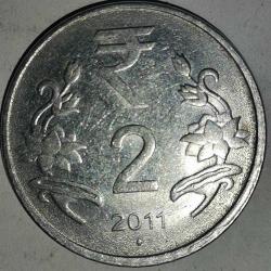 HİNDİSTAN  2011   2 RUPİ