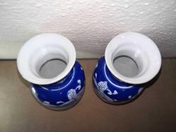 Elboyama porselen Blueblanck vazolar. Çifttir..