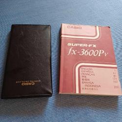 Casio Super FX 3600Pv Bilimsel Hesap Makinesi ve Kullanim Klavuzu