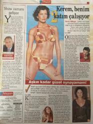 TELEMAGAZİN GAZETESİ DOĞUM GÜNÜ HEDİYESİ - 31 MAYIS 2003 -Petek Dinçöz - Gülben Ergen - İzel - Deniz Akkaya - Kerem Alışık - Ebru Gündeş - Barış Kocaoğlu - Burhan Ayeri - Okan Bayülgen - Hülya Avşar - Yıldız Tilbe - Süleyman Topaloğlu - İpek Tanrıyar - Show zamanı geliyor - Kerem benim 2 katım çalışıyor - Aşkın kadar güzel oynayamam - Gülben bu belli mi olur - Sunuculuk ve sululuk - Okan Bayülgen çift vardiya - Ebru Gündeş’ten Petek Dinçöz’e iltifat - Hülya’dan da Gülben’den de iyisin - İddialı ama alçakgönüllü - Ekrana sadece şarkılarımla çıkarım