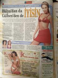 TELEMAGAZİN GAZETESİ DOĞUM GÜNÜ HEDİYESİ - 31 MAYIS 2003 -Petek Dinçöz - Gülben Ergen - İzel - Deniz Akkaya - Kerem Alışık - Ebru Gündeş - Barış Kocaoğlu - Burhan Ayeri - Okan Bayülgen - Hülya Avşar - Yıldız Tilbe - Süleyman Topaloğlu - İpek Tanrıyar - Show zamanı geliyor - Kerem benim 2 katım çalışıyor - Aşkın kadar güzel oynayamam - Gülben bu belli mi olur - Sunuculuk ve sululuk - Okan Bayülgen çift vardiya - Ebru Gündeş’ten Petek Dinçöz’e iltifat - Hülya’dan da Gülben’den de iyisin - İddialı ama alçakgönüllü - Ekrana sadece şarkılarımla çıkarım