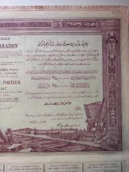 SOCIETE DES MINES DE BALIA-KARAAIDIN / BALIA-KARAAIDIN MADENCİLİK ŞİRKETİ HİSSE SENEDİ...